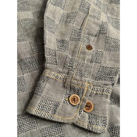 The Territory Ahead Men’s Linen Blend Light Long Sleeve Btn Front Shirt Medium - Picture 3 of 6